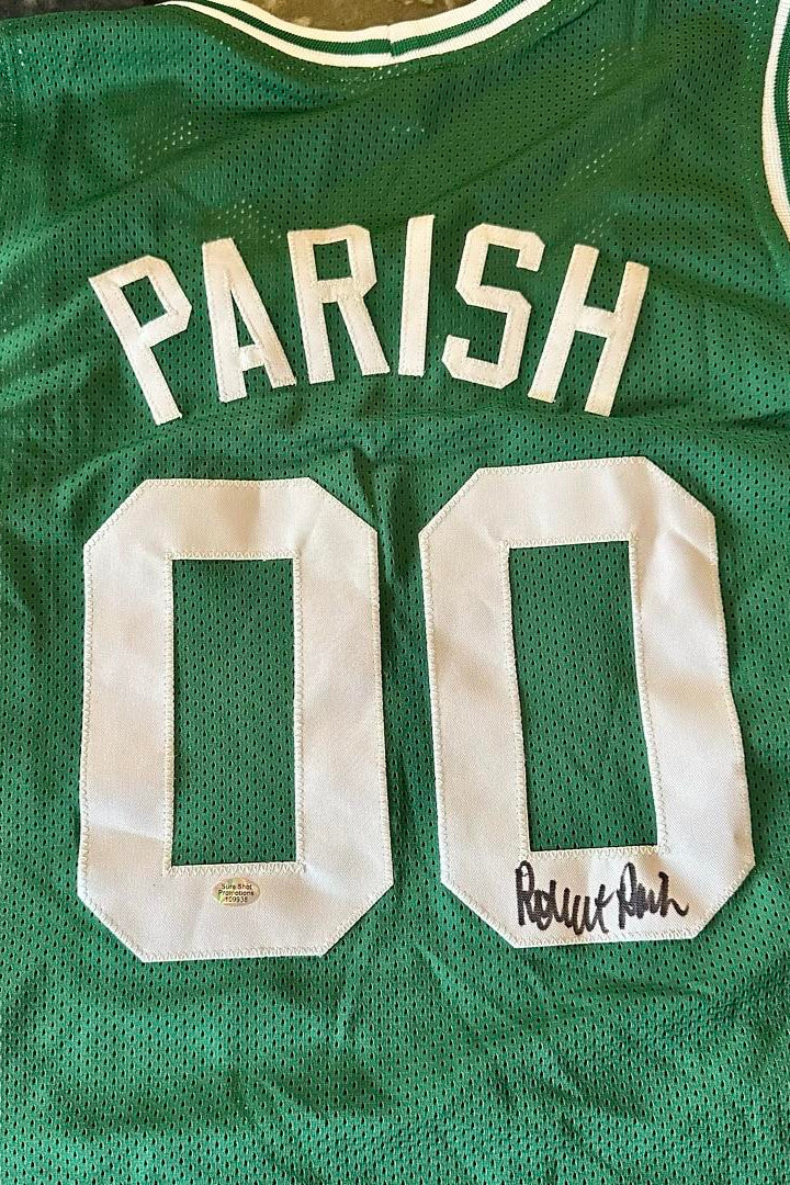 Robert Parish Signed Custom Green Celtics Jersey - SureShot COA